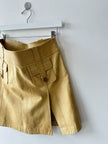 DOLCE & GABBANA - S/S 2004 EMBOSSED LEATHER MINI SKIRT