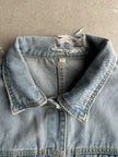 2000s CROP FIT RAW EDGES DENIM JACKET