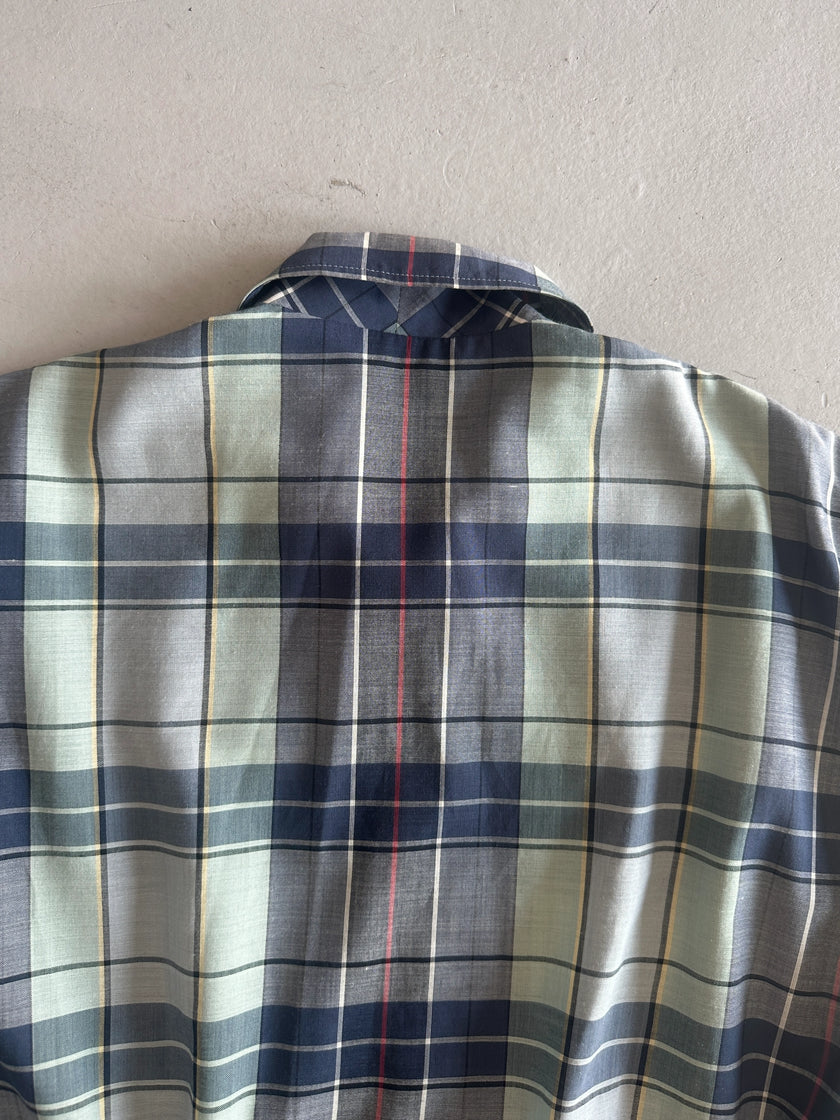 YOHJI YAMAMOTO Y's bis - 1990s CROPPED FIT CHECKED ZIP JACKET