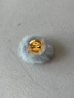 BALENCIAGA - S/S 2021 FAUX FUR  POM POM BUTTON RING