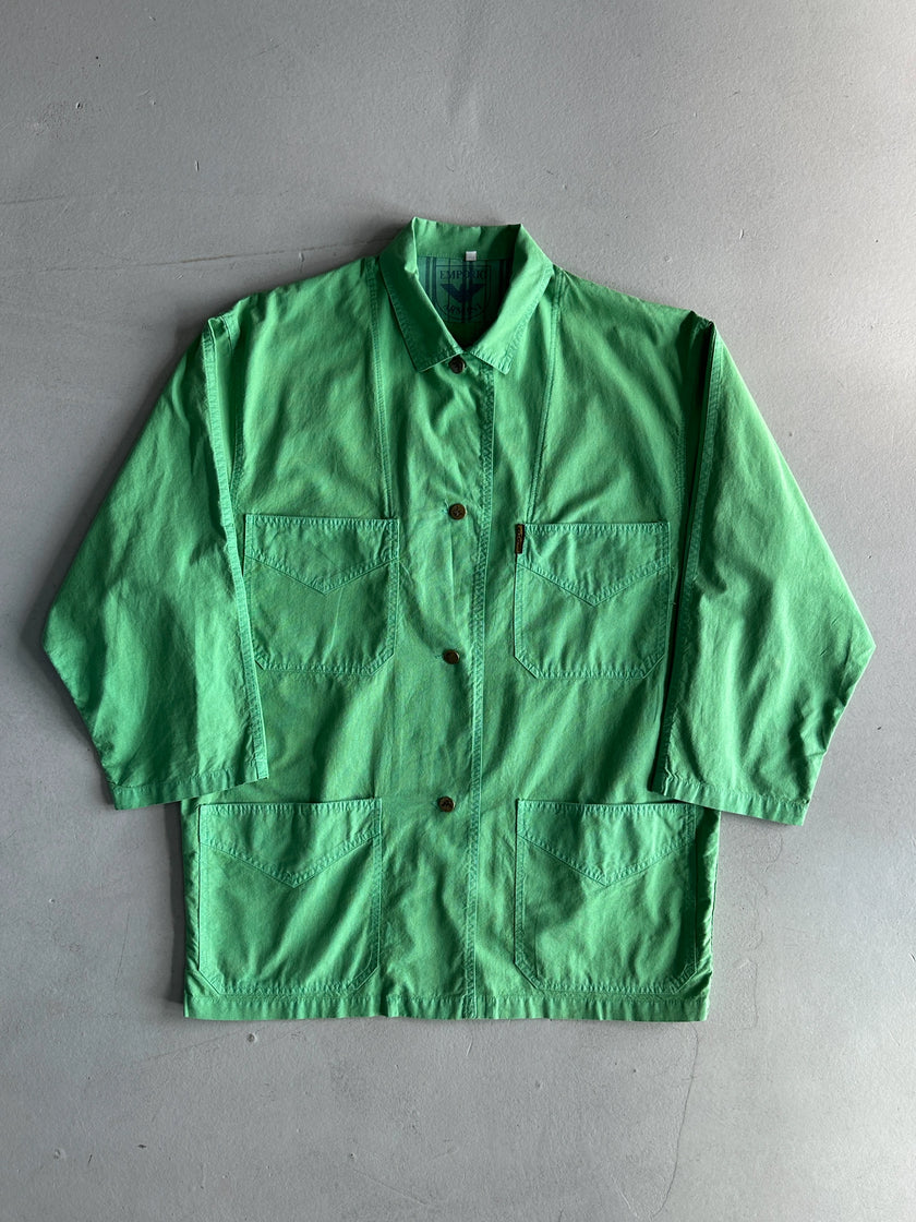 EMPORIO ARMANI - 1980s OVERSIZED POCKET SHACKET WITH CROPPED SLEEVE