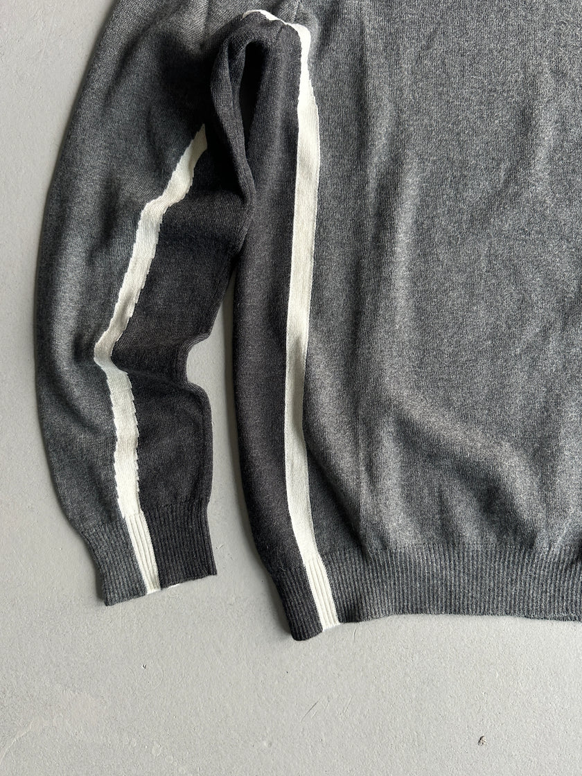DIRK BIKKEMBERGS - 1990s LAYERED V NECK KNIT JUMPER