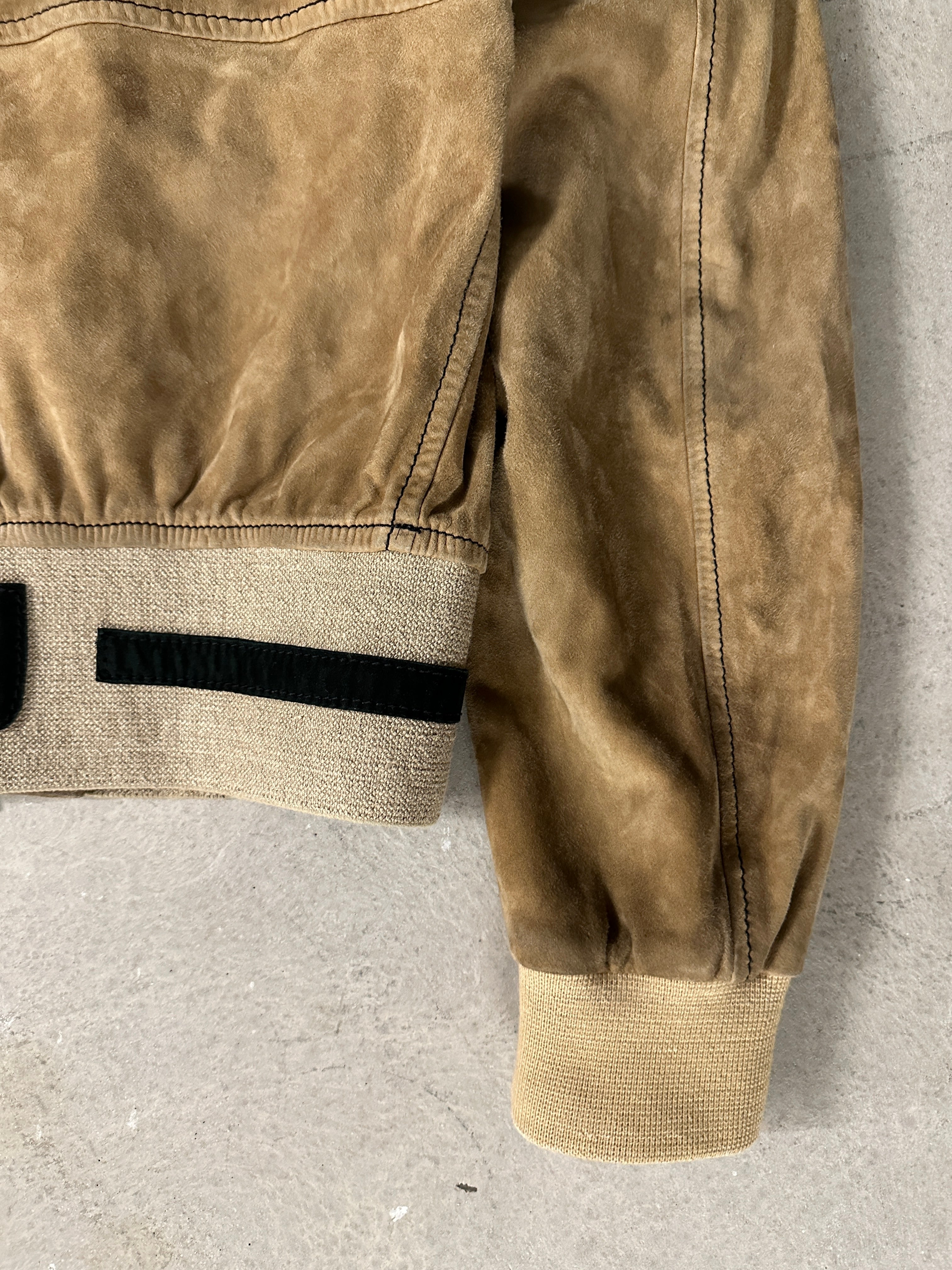 ARMANI JEANS - 1990s SUEDE BOMBER JACKET