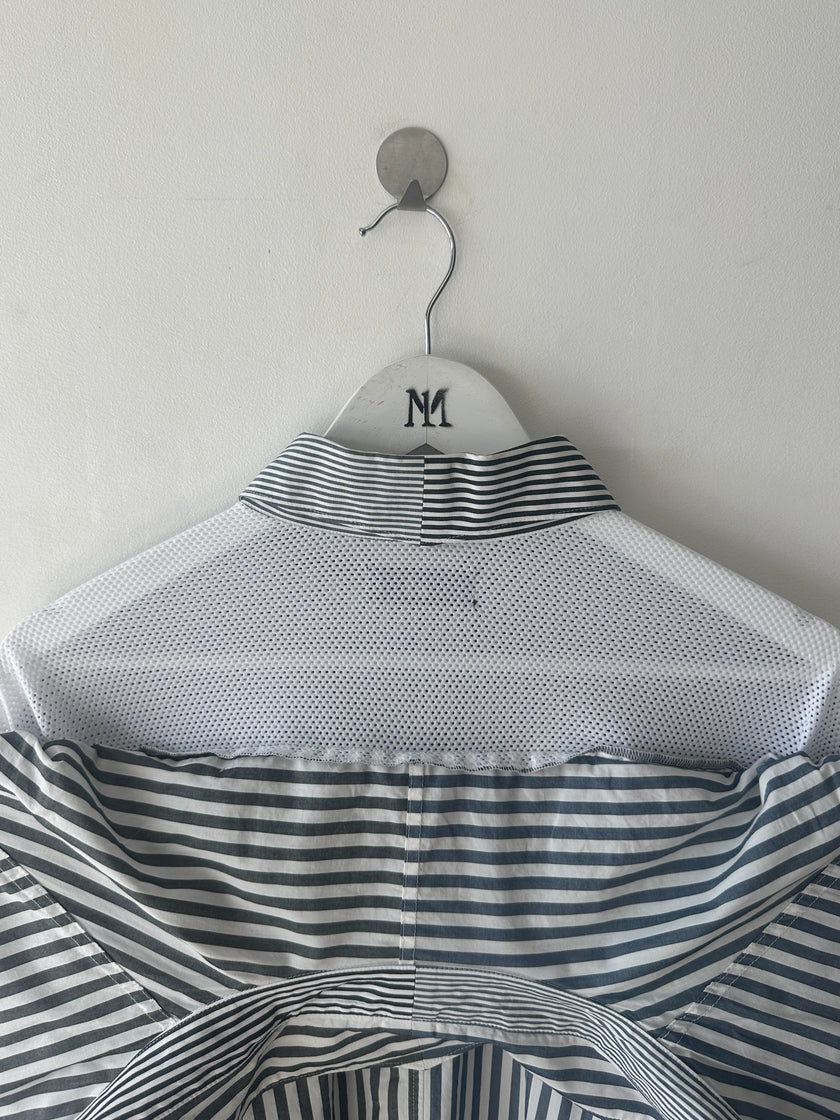 YOHJI YAMAMOTO Y'S - late 2000s DOUBLE LAYER SHORT SLEEVE SHIRT