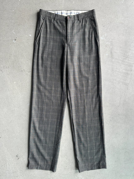 GIORGIO ARMANI - 1990s CHECKED TAILORED TROUSERS