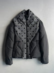 ANTONIO MARRAS - early 2000s PADDED JACKET WITH FLOCKED DOT DETAILING