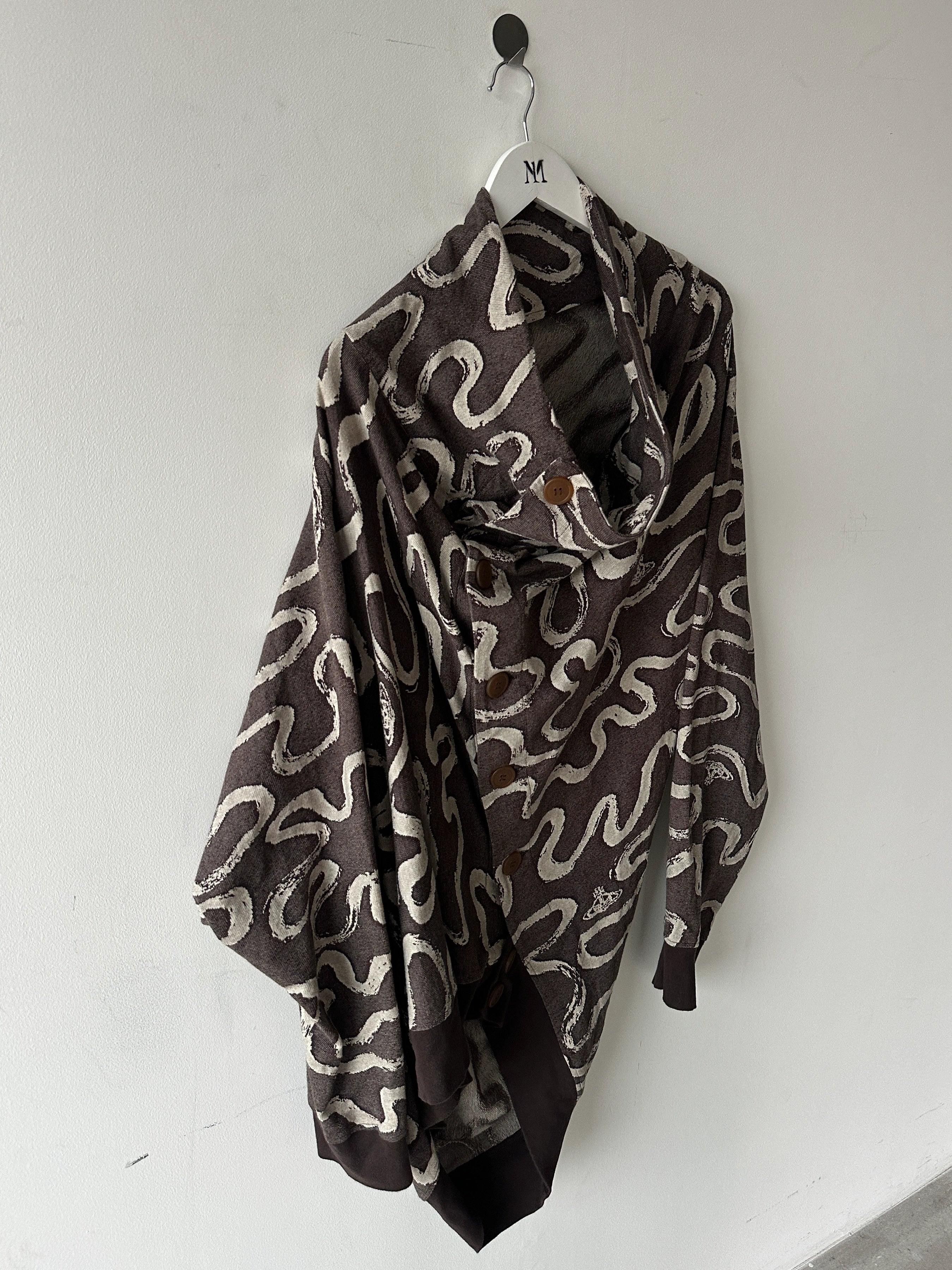 VIVIENNE WESTWOOD MAN - S/S 2023 ASYMMETRICAL SCULPTURAL CARDIGAN