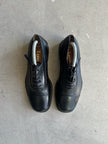 LARIO 1989 - 1990s SQUARE TOE LEATHER DERBY SHOES