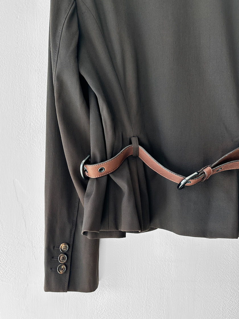 MOSCHINO - early 2000s BLAZER WITH BELTED WAIST