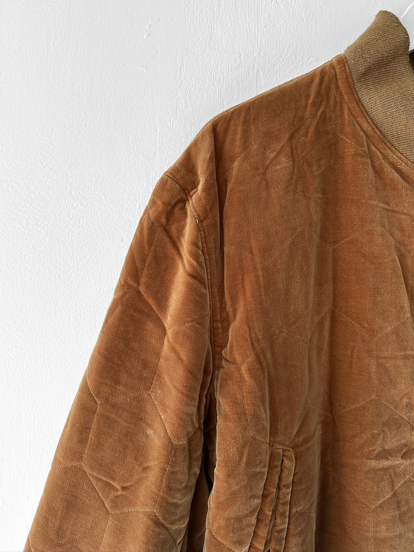 TOKIO KUMAGAI - 1980s VELVET BOMBER JACKET