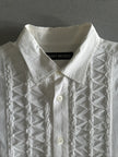 ISSEY MIYAKE - S/S 2005 KNOT FRONT PANEL LONG SLEEVE SHIRT