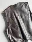 1980s LEATHER WAISTCOAT