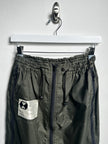 FINAL HOME - early 2000s NYLON MAXY SKIRT WITH ZIPPED SIDE POCKETS