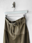ITALIAN LABEL - 1990s MAXI SKIRT WITH PATCH POCKETS AT THE HEM