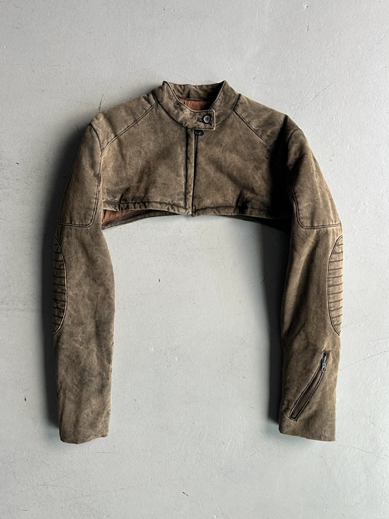 ITALIAN LABEL early 2000s CONVERTIBLE CORSET STYLE JACKET