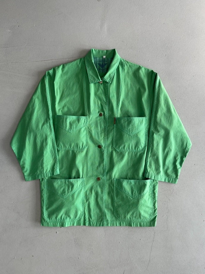 EMPORIO ARMANI - 1980s OVERSIZED POCKET SHACKET WITH CROPPED SLEEVE