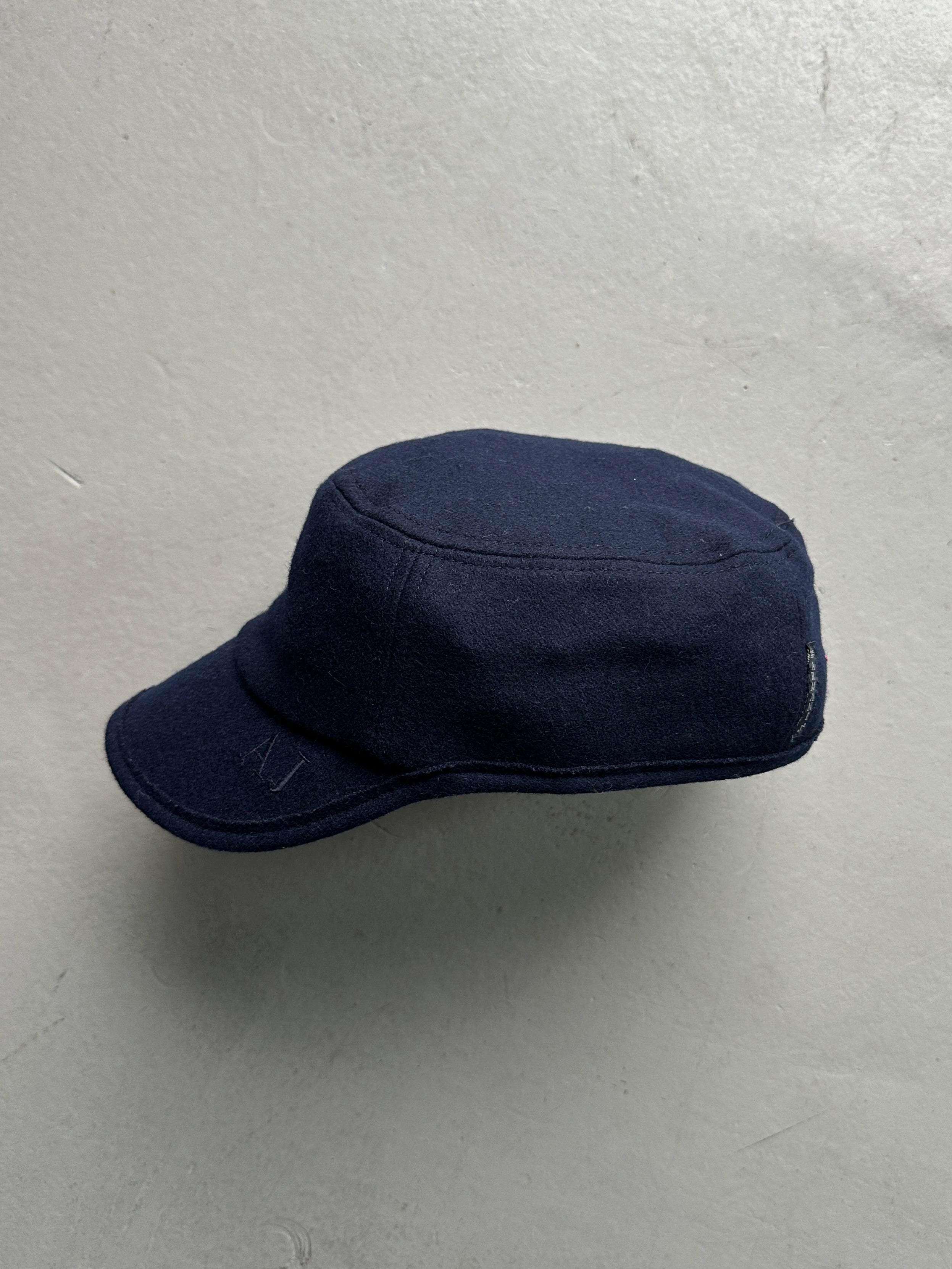 ARMANI JEANS - early 2000s WOOL FIELD CAP