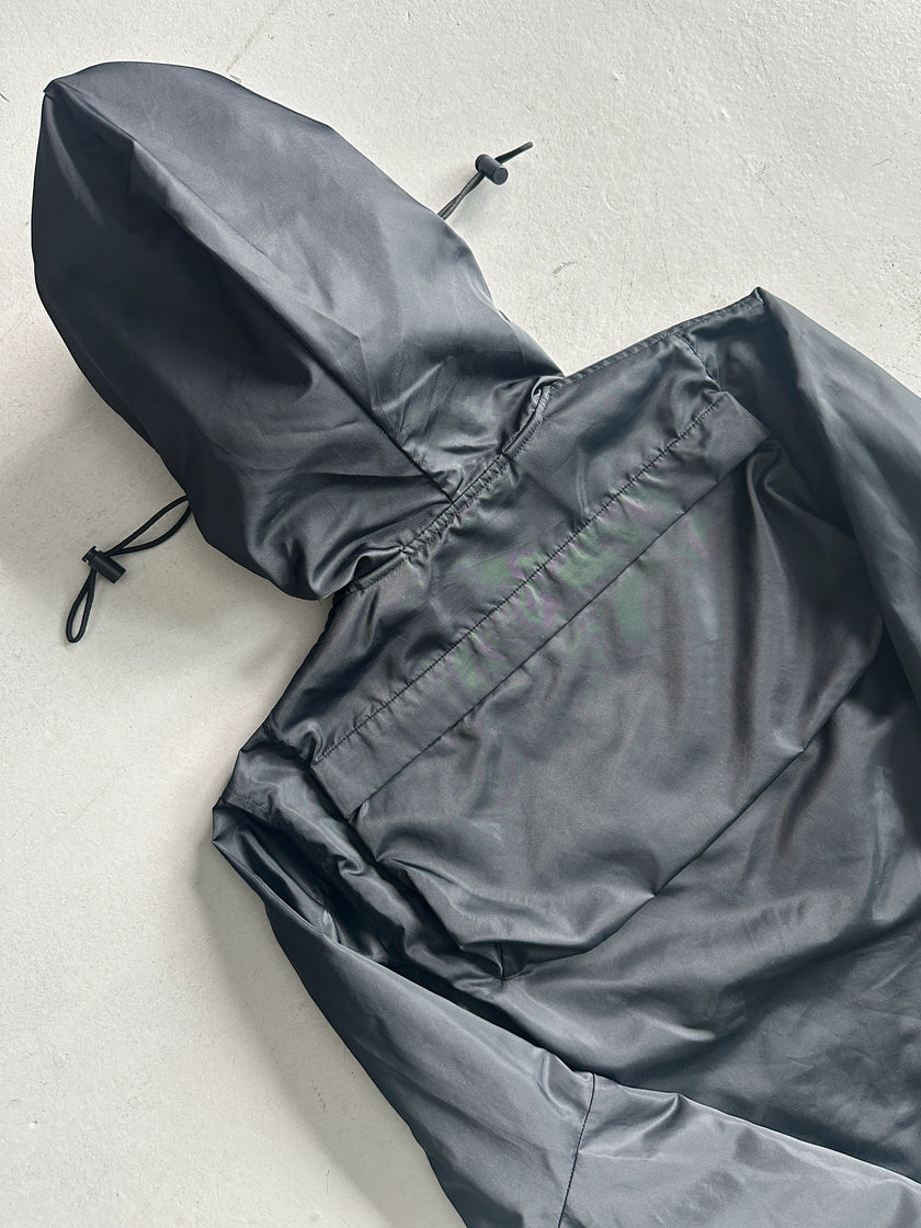 YOHJI YAMAMOTO D'URBAN A.A.R. - 1990s FOLDABLE WINDBREAKER JACKET WITH NINJA HOOD