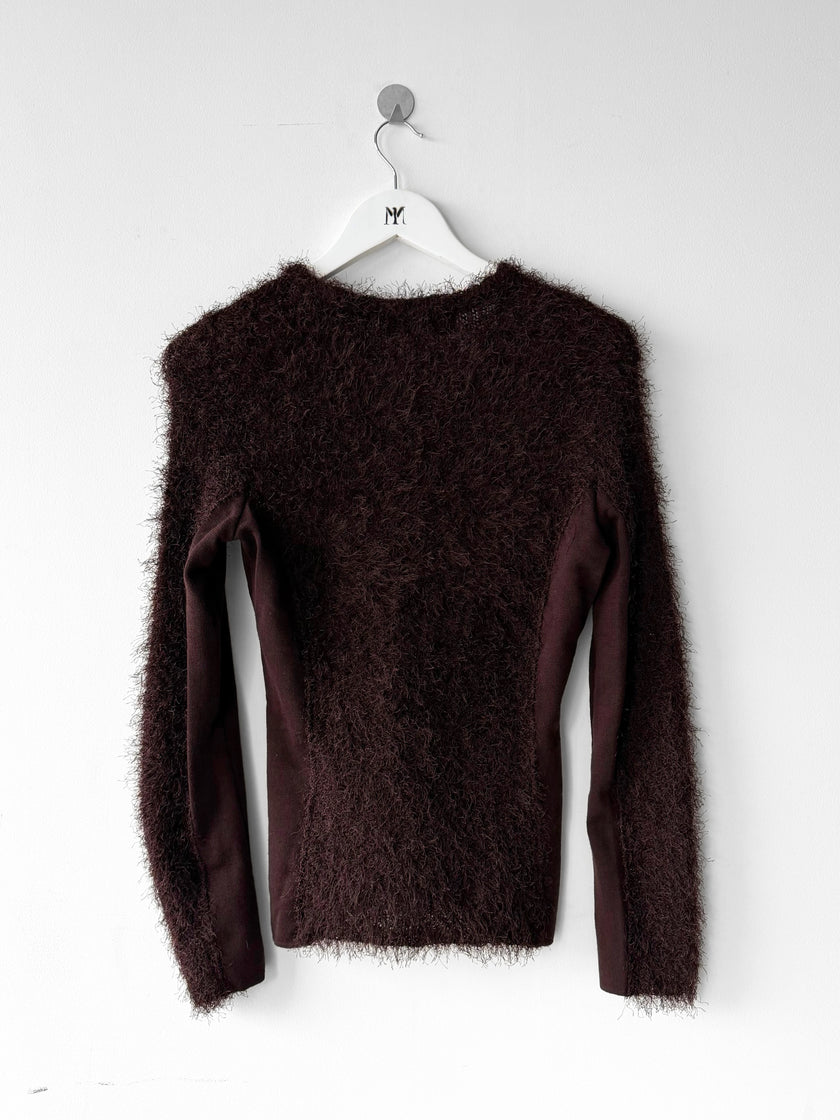 RITSUKO SHIRAHAMA - 1990s 2 PIECES SET WITH SHAGGY TOP