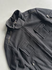 ANDREW MACKENZIE - F/W 2004 WOOL BOMBER JACKET WITH ZIP DETAILS