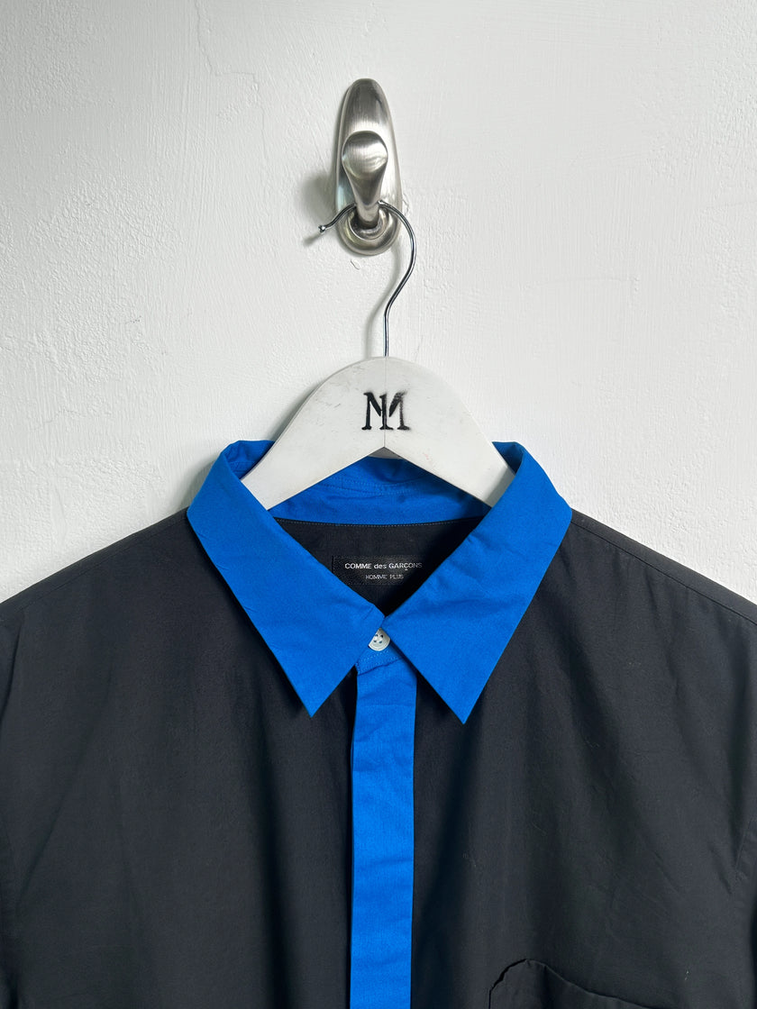 COMME DES GARÇONS - S/S 2001 LONG SLEEVE SHIRT WITH CONTRASTING FRONT PLACKET AND COLLAR