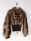 EMANUEL UNGARO by PETER DUNDAS  - F/W 2006 MARMOT FUR JACKET WITH CASHMERE RIBBED KNIT WAISTBAND