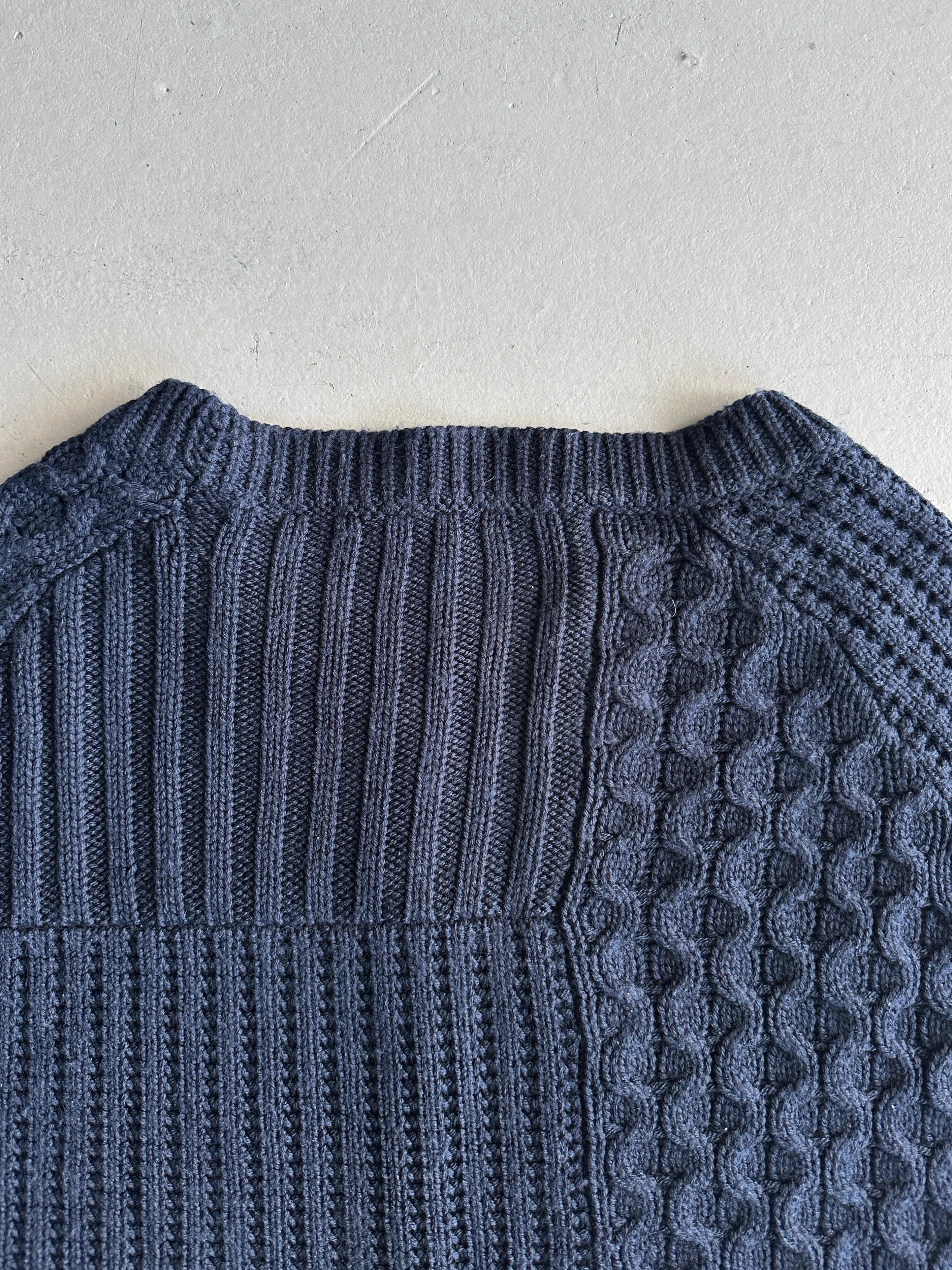 NEIL BARRETT - 2000s BOXY FIT DECONSTRUCTED CHUNKY KNIT JUMPER