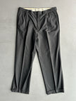 VALENTINO - 1990s TURN UP HEM FRONT PLEATS TAILORED TROUSERS