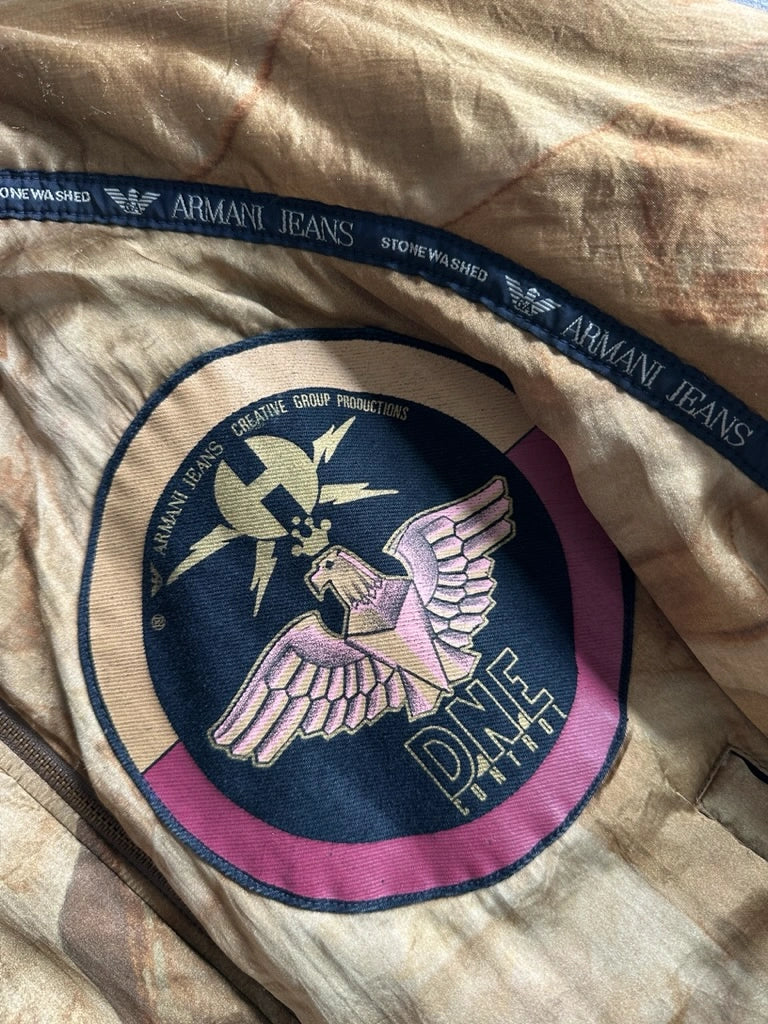 ARMANI JEANS - F/W 1988 STONE WASHED BOMBER JACKET