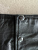 MICHIKO KOSHINO - 1990s HIGH WAIST MINI LEATHER SKIRT