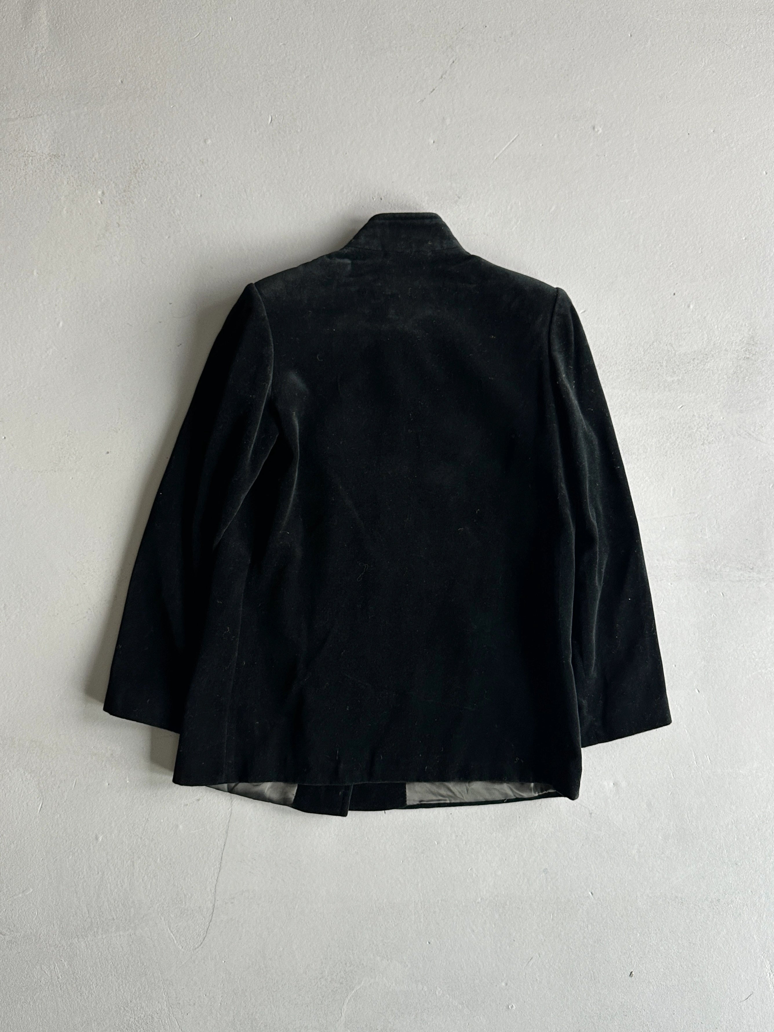 1990s ASYMMETRICAL FRONT VELVET JACKET