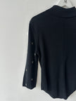 GAETANO NAVARRA - late 1990s KNITTED POLO WITH STUD DETAILS