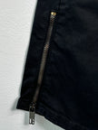 DIRK BIKKEMBERGS - early 2000s BIKER TROUSERS WITH ZIP DETAILS