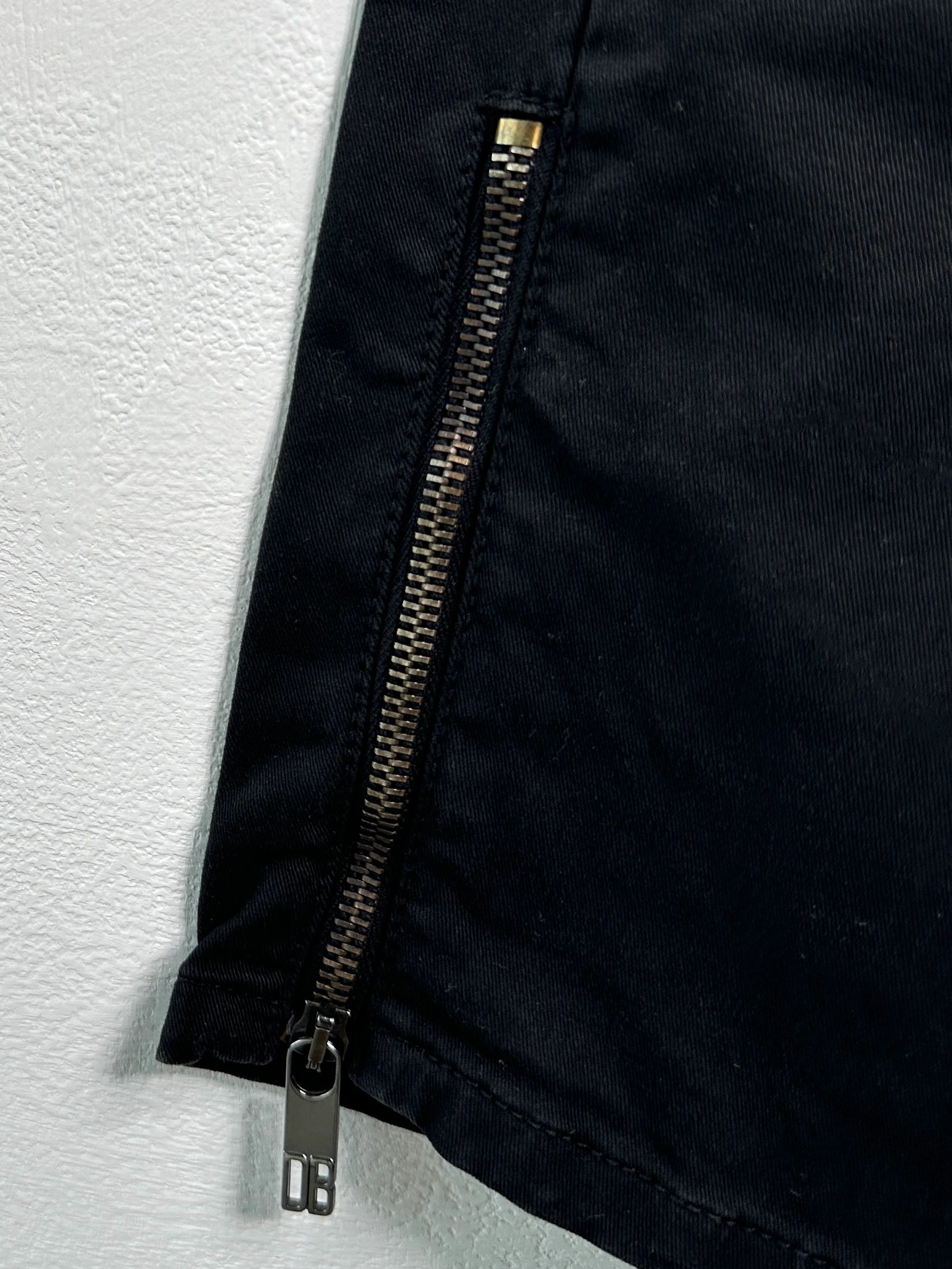 DIRK BIKKEMBERGS - early 2000s BIKER TROUSERS WITH ZIP DETAILS