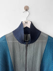 ISSEY MIYAKE - A/W 2013 PLEATED ZIPPED LONG SLEEVE TOP
