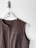 ITALIAN LABEL - late 1990s ZIPPED VEST GILET WITH ZIP OFF BACK POCKET PANEL