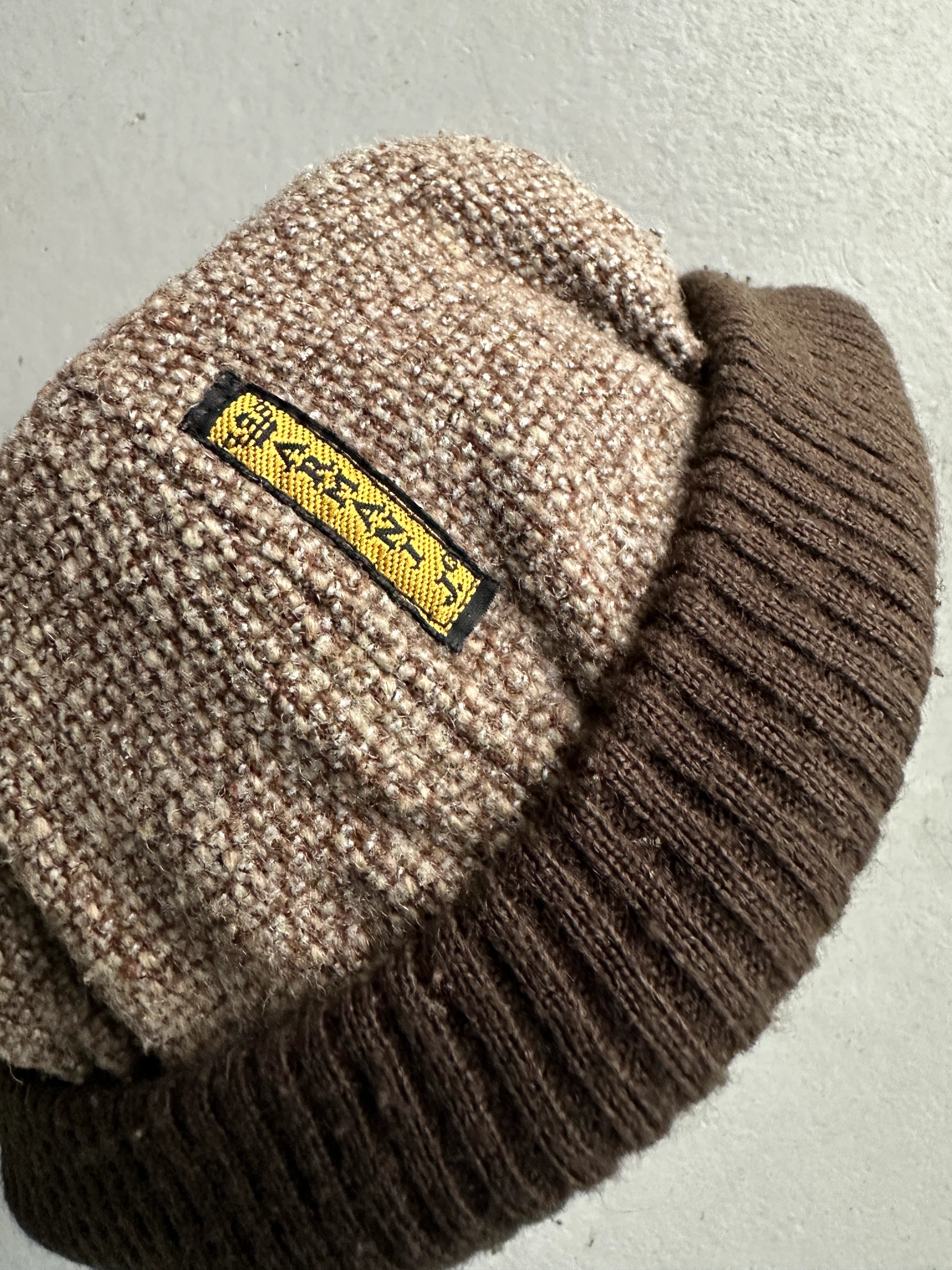 ARMANI JEANS - 1990s TWEED BEANIE HAT
