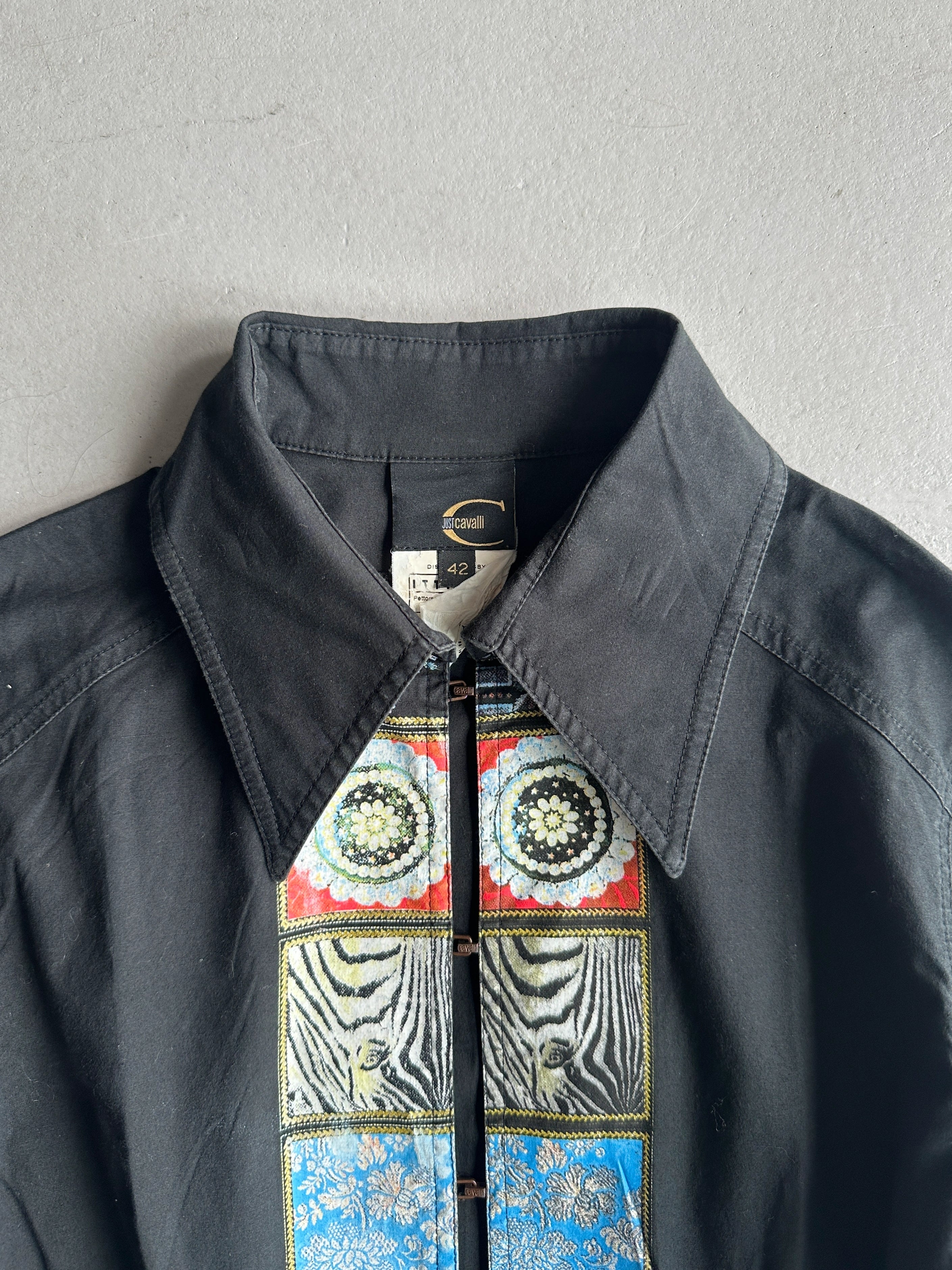 JUST CAVALLI - S/S 2005 CORSET STYLE SHIRT