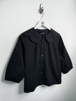 COMME DES GARÇONS - A/W 2020 BOXY FIT BUTTONED BLOUSE WITH OVERSIZED PETER PAN COLLAR
