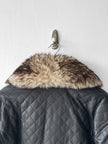 KANSAI YAMAMOTO - 1990s BOXY FIT JACKET WITH DETACHABLE FUR COLLAR