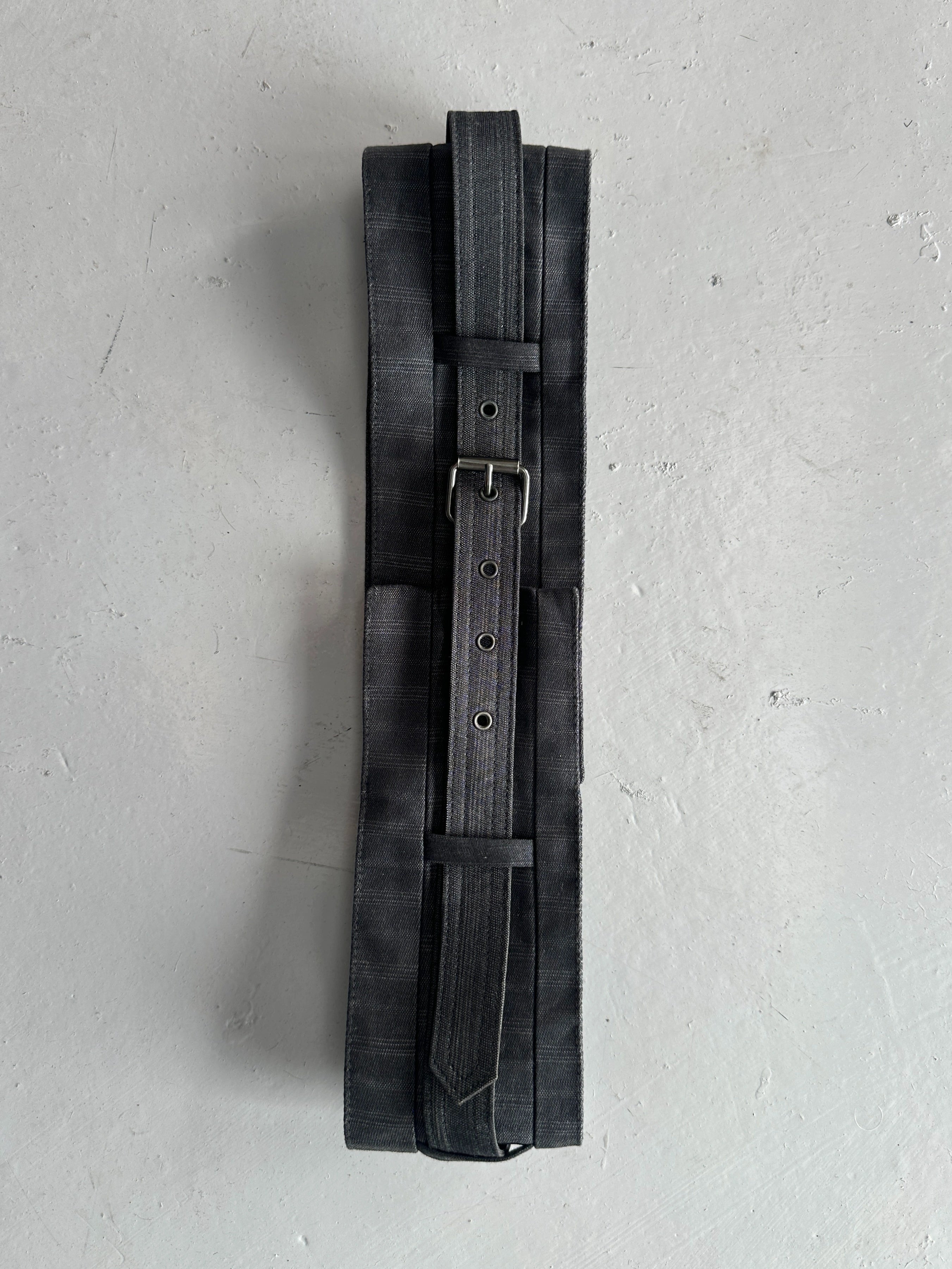 NEIL BARRETT - early 2000s LINEN WAIST BELT