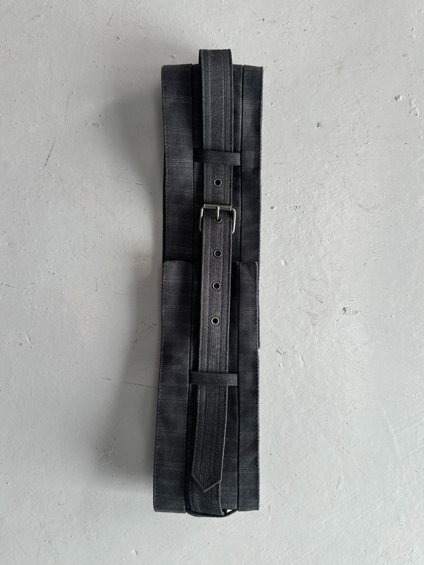 NEIL BARRETT - early 2000s LINEN WAIST BELT