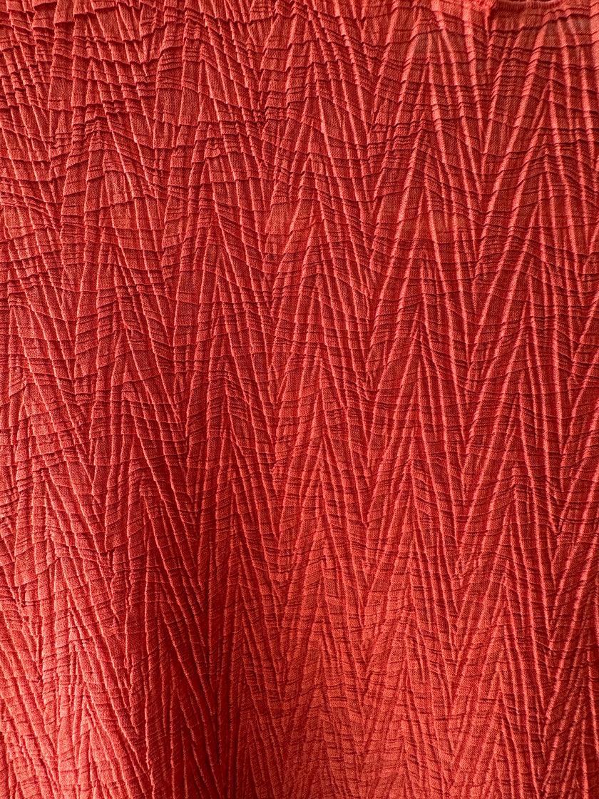 EMPORIO ARMANI - late 1980s PLEATED TEXTURE CROP FIT TOP