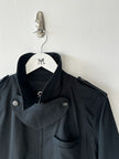 GIANFRANCO FERRÉ - S/S 2008 STRAIGHT FIT JACKET WITH OVERSIZED THROAT FLAP