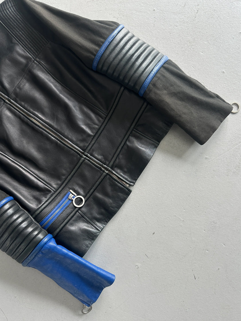 GIANFRANCO FERRÉ - 1990s BIKER LEATHER JACKET