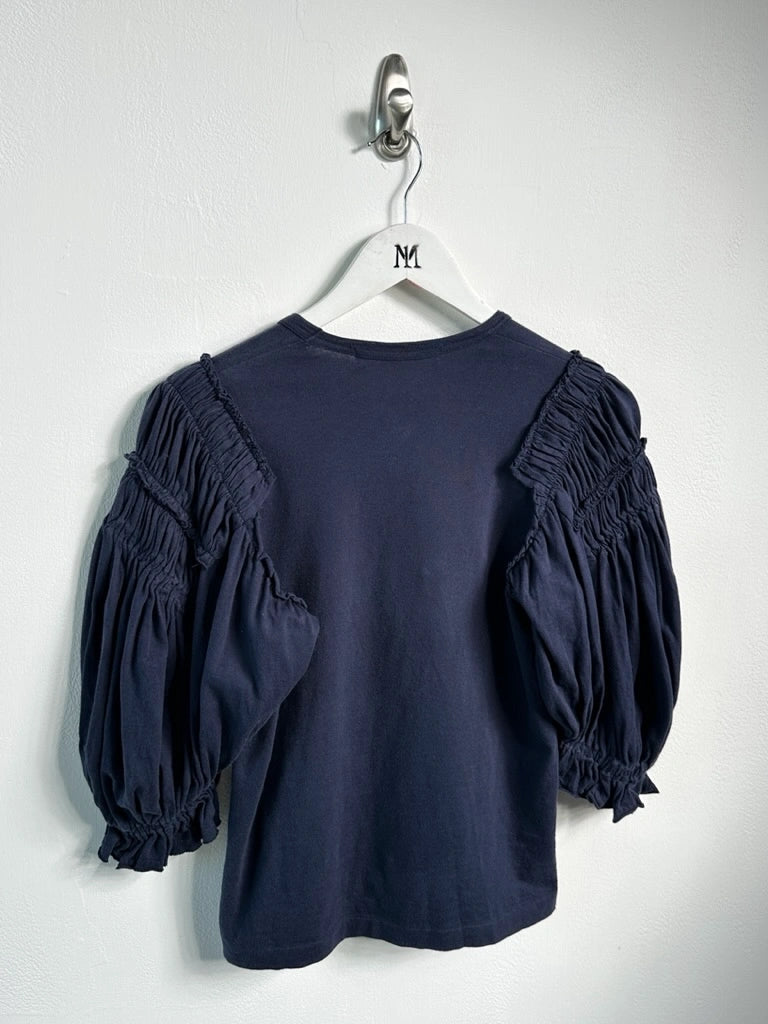 COMME DES GARÇONS - S/S 2008 RUCHED PUFF SLEEVE TOP