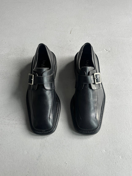 BYBLOS - 1980s MONK LEATHER SHOES