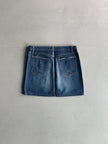 DOLCE & GABBANA - 1990s DENIM MINI SKIRT WITH FLUO DETAILS