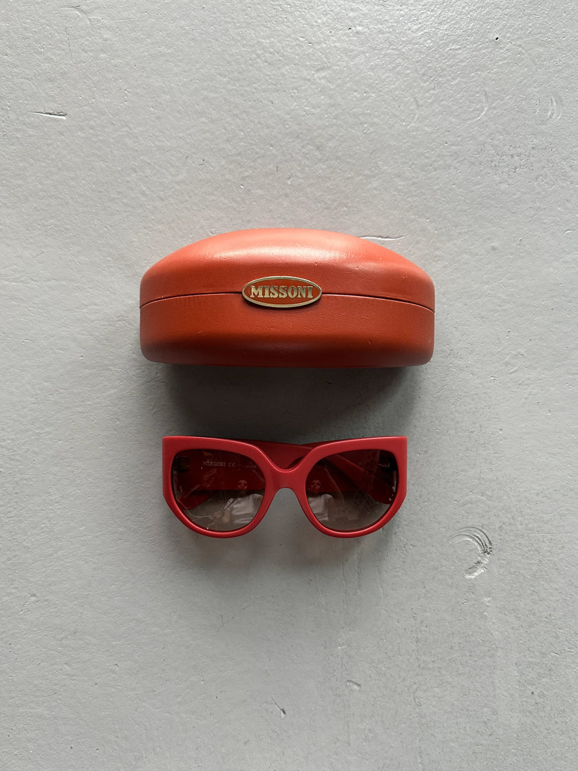 MISSONI - 2000s BOLD GRAPHIC OVERSIZED SUNGLASSES