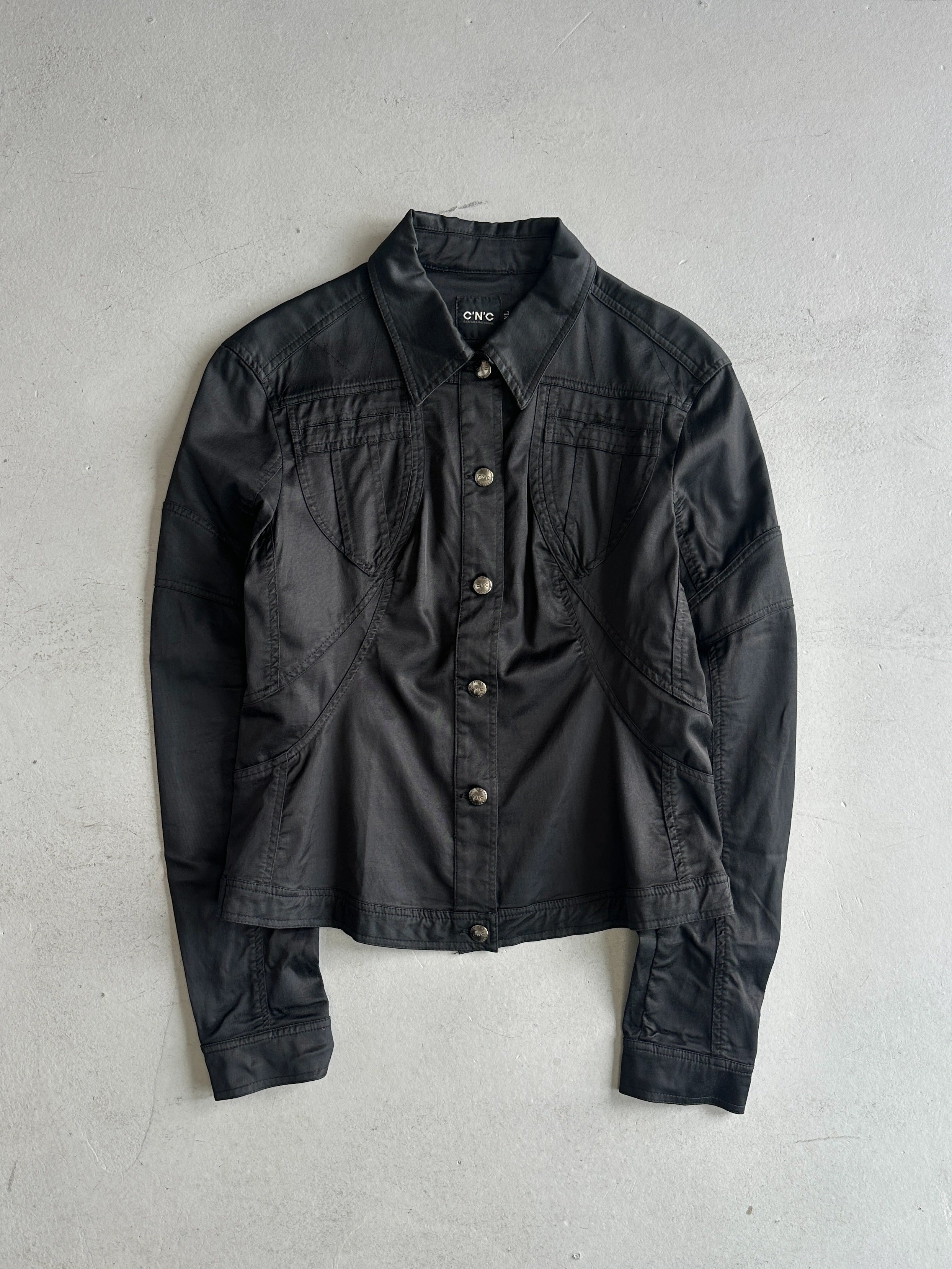 C’N’C COSTUME NATIONAL - 2000s SCULPTED PANELING JACKET